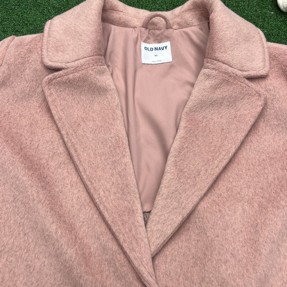 Old Navy Pink Long Soft Over Coat Jacket Womens Size 4XL NWT - Picture 1 of 7